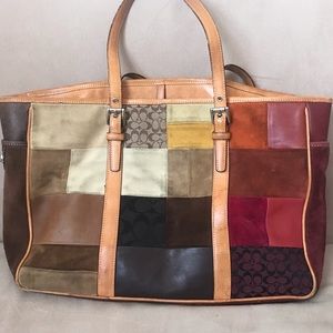 Coach multicolored tote bag